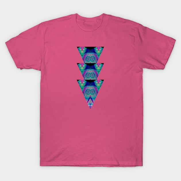 Abstract flowers kaleidoscope T-Shirt by fruity_shapes